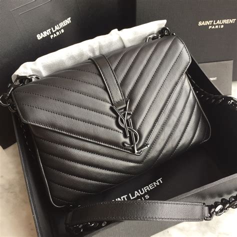 ysl college bag sizes|YSL flap shoulder bag.